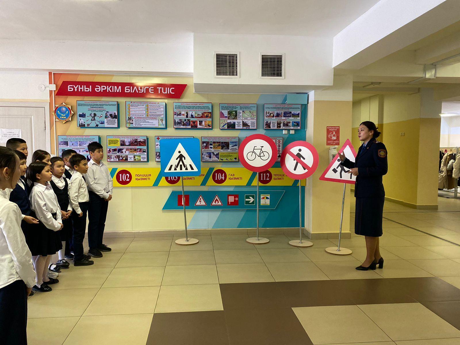 «Жол тәртібін сақтайық!» атты тақырыбында түсіндірме жұмыстары жүргізілді.