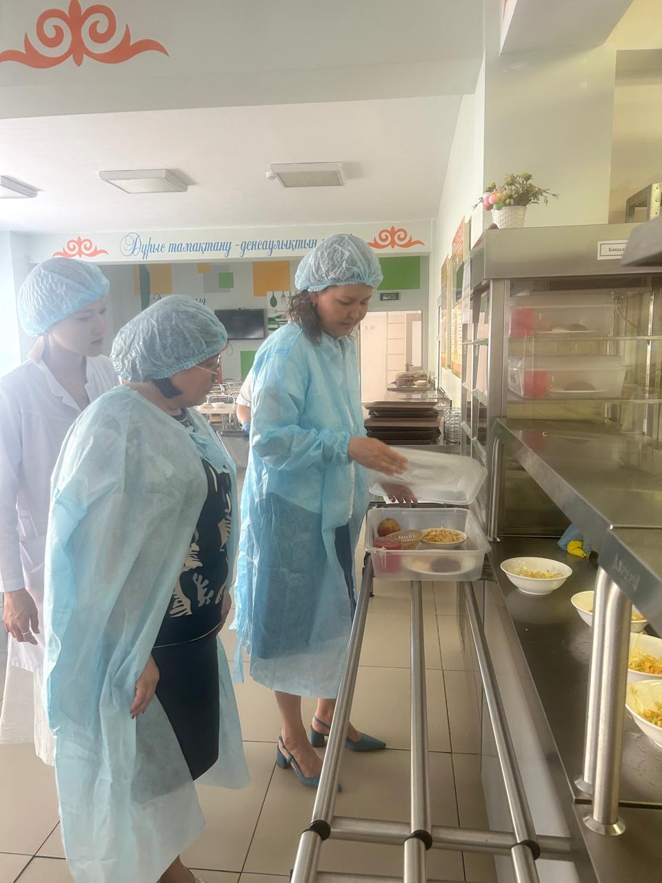 Тегін ыстық тамақтың сапасы мен игеруін тексеру